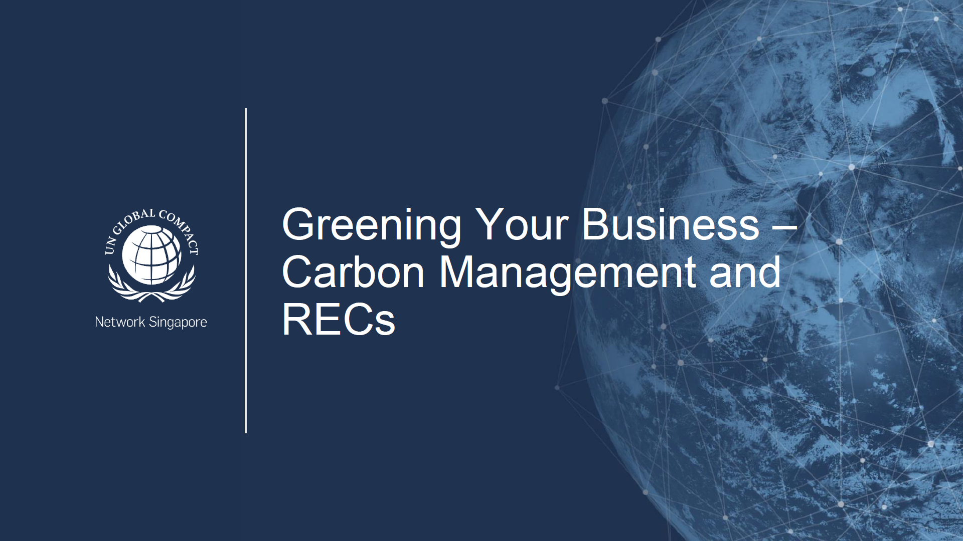 SME Series #2: Greening your Business – Carbon Management and RECs